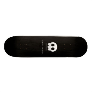 Skateboard Noir de crâne de Cutie