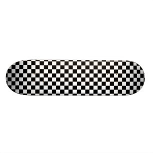 Skateboard Noir et blanc Checkered