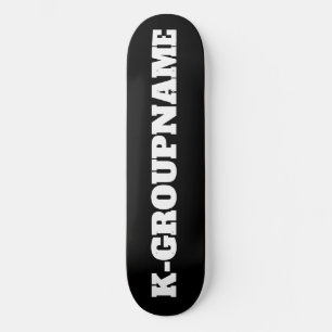 SKATEBOARD NOM DE GROUPE PERSONNALISÉ KPOP (MINIMALIST)