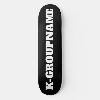 SKATEBOARD NOM DE GROUPE PERSONNALISÉ KPOP (MINIMALIST)
