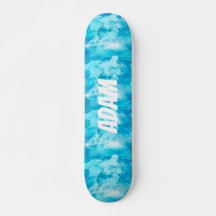 Nom personnalisé Nuages Ciel Bleu Esthétique Rêveu