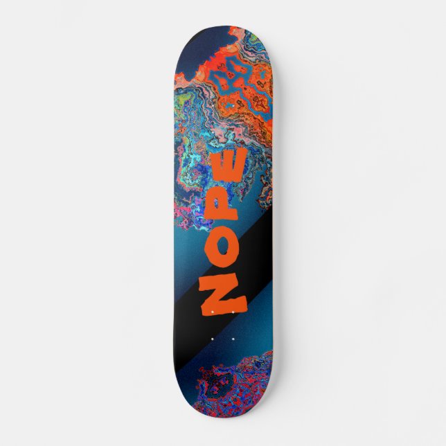 Skateboard Nope Crazy Aliens couleurs Patinage psychédélique (Recto)