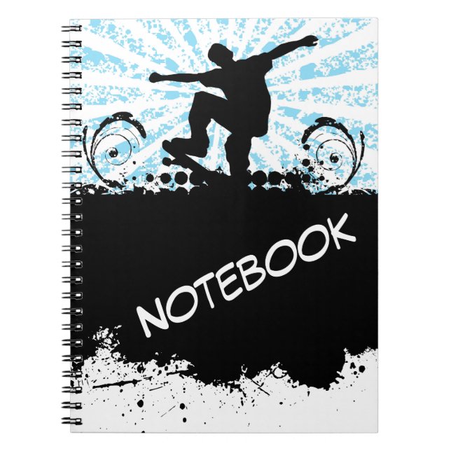 Skateboard-Notebook Notizblock (Vorderseite)