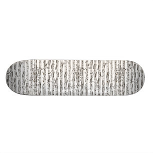 Skateboard Notes musicales en noir et blanc