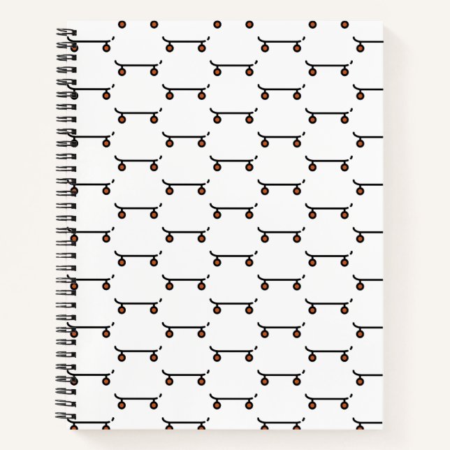 Skateboard Notizbuch (Vorderseite)