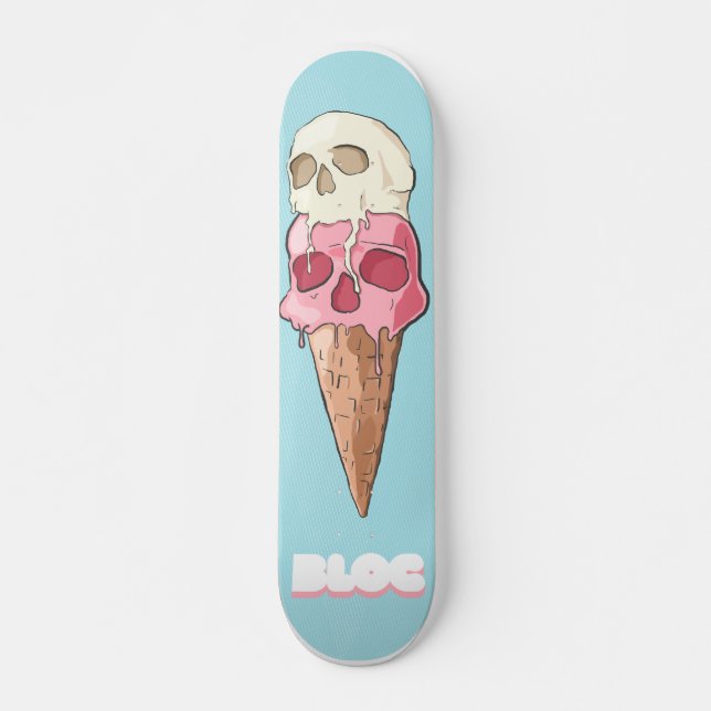 Skateboard NOUVEAU - crème morte par des planches à roulettes (Devant)