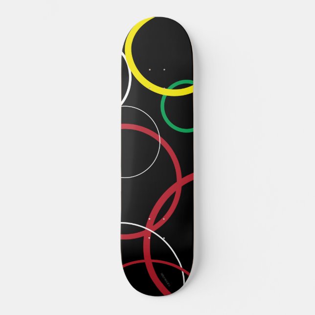 Skateboard Nouveau Skate couleur vague (Recto)