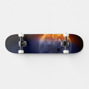 Skateboard Nuage De Gaz Hydrogène Au Large De L'Exoplanète Gj
