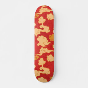 Skateboard Nuages à la japonaise