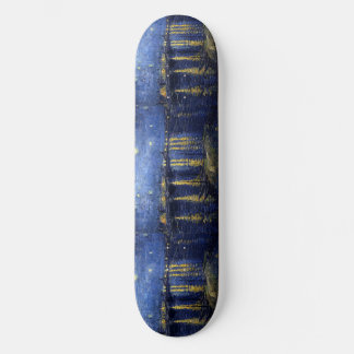 Skateboard Nuit étoilée au-dessus du Rhône