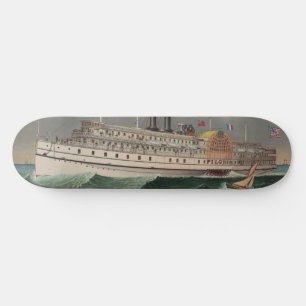 Skateboard NY Voyage Grand Paddlewheel Bateau à vapeur Le Pèl