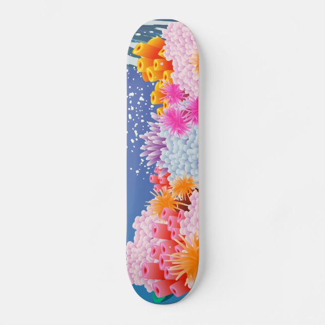 Skateboard Océan de corail (Recto)