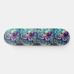 Skateboard Octopus Plage Nautique Côte Personnalisée