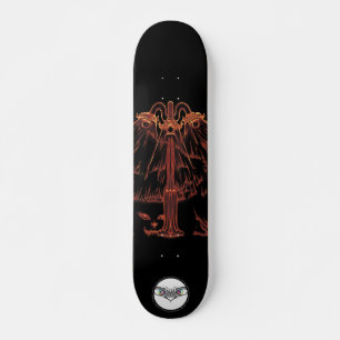 Skateboard Oeil de chat orange lançant