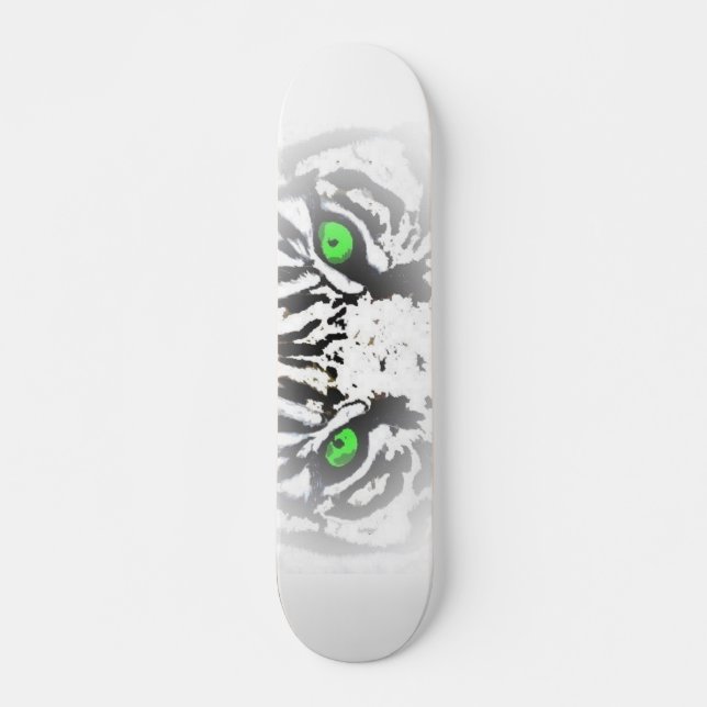 SKATEBOARD OEIL DE LA PLANCHE À ROULETTES DE TIGRE - (Devant)