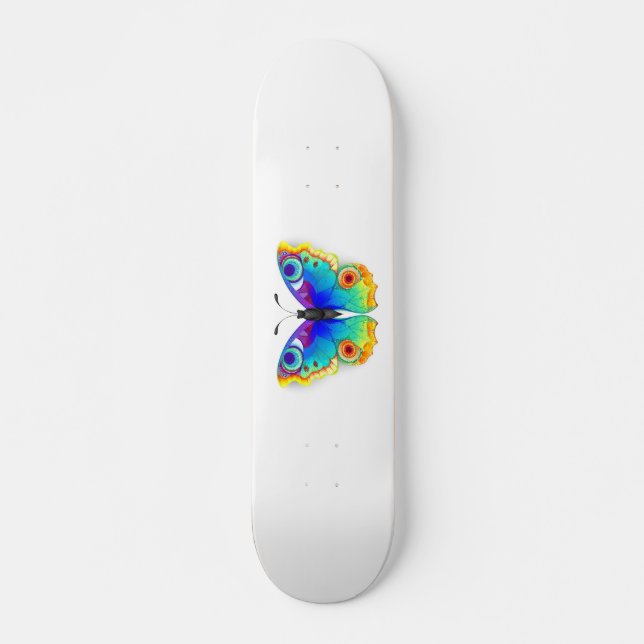 Skateboard Oeil de paon arc-en-ciel (Devant)