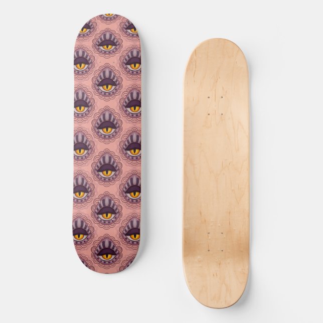 Skateboard Oeil Éffrayant bizarre bizarre (Recto)