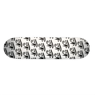 Skateboard Oeil égyptien de motif hiéroglyphique de Horus