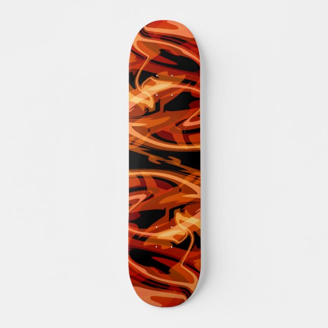 Skateboard Oeufs et poivrons égratignés (Devant)