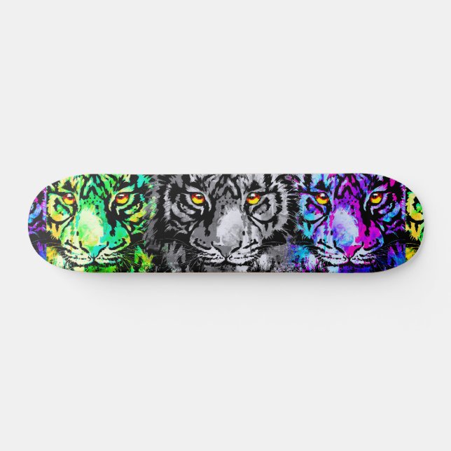 Skateboard Oeuvre de tigre cool - Gros Chats - Tigre (Horz)