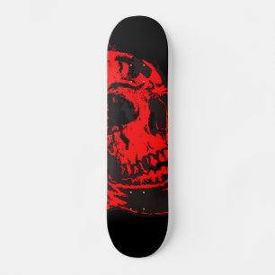 Skateboard Oeuvre Déplaisante du crâne Red Devil