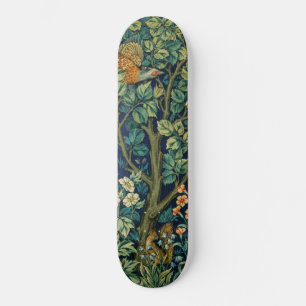 Skateboard Oiseau de faisan dans un arbre (par William Morris