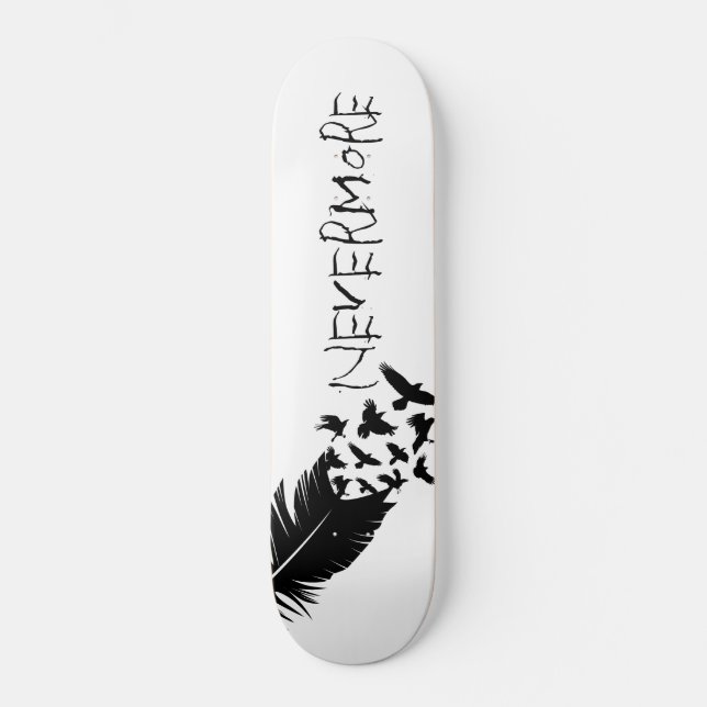 Skateboard Oiseaux noirs, plus jamais (Recto)