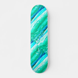 Skateboard ondes bleues/vertes de Maui Thunder_Cove