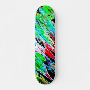 Skateboard Ondes colorées