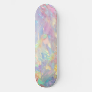 Skateboard Opale holographique fausse colorée tendance
