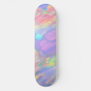 Skateboard Opale holographique unique et coloré