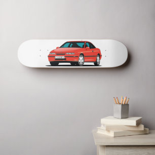 Skateboard Opel Calibra rouge avant