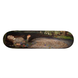 Skateboard Ophélie par John Everett Millais
