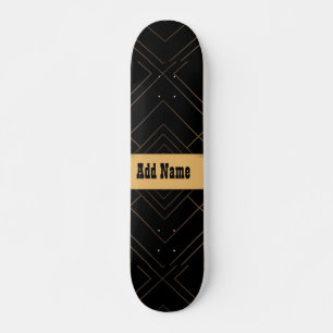 Skateboard Or noir