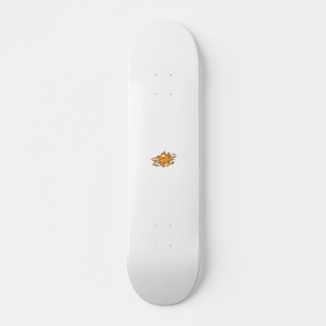 Skateboard Orange jaunâtre, Jaune orangé (Devant)