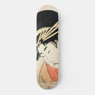 Skateboard Oriental japonais ukiyo-e geisha maiko art vintage