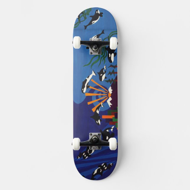 Skateboard Orques à l'effervescence (Recto)