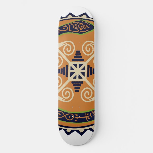 Skateboard Ouroboros Serpent à la Roue de Feu Divin Planche à (Recto)