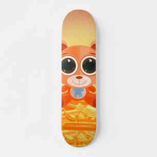 Skateboard Ours en peluche - Candy Orange
