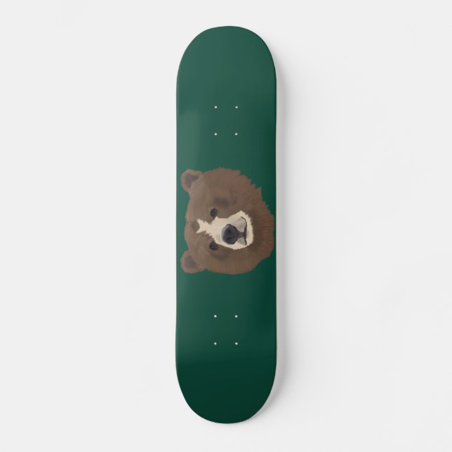 Skateboard Ours heureux (Recto)