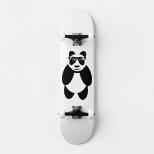 Skateboard Ours Panda Intellectuel