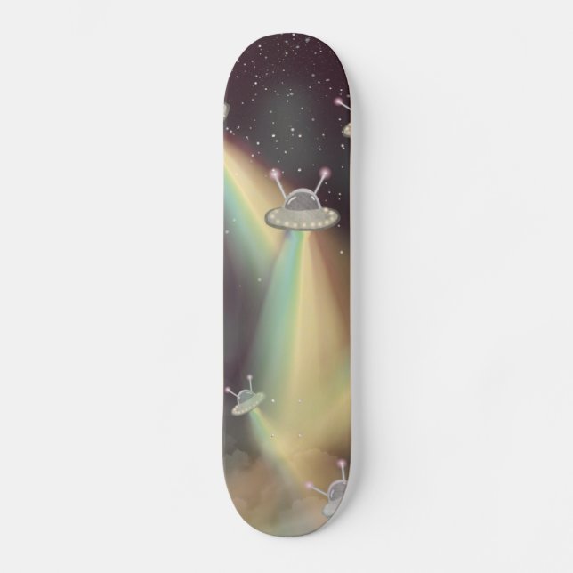 Skateboard OVNI Attaquer la Terre (Recto)