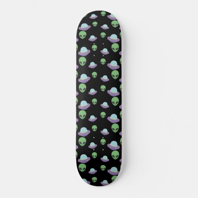 Skateboard OVNIs Aliens amusants Extraterrestrial (Recto)