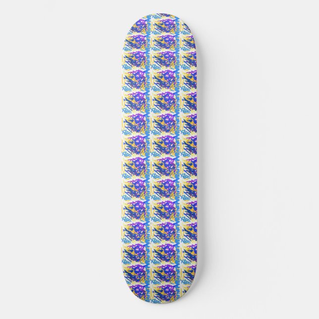 Skateboard Paint Abstrait moderne (Recto)