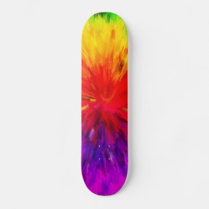 Skateboard Paint arc-en-ciel