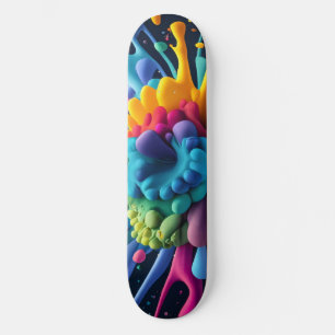 Skateboard Paint Splatter