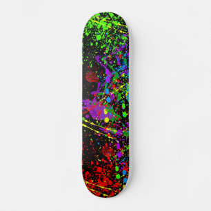 Skateboard Paint Splatter
