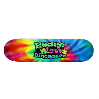 Skateboard Paix, amour, dinosaures