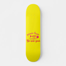SKATEBOARD PAIX AMOUR ET RIRE POUR LA NOUVELLE ANNÉE