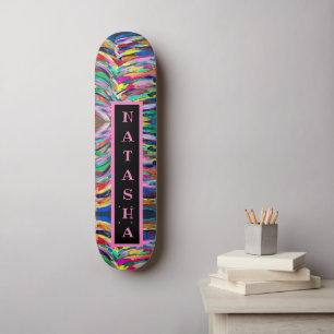 Skateboard Palette d'artiste colorée